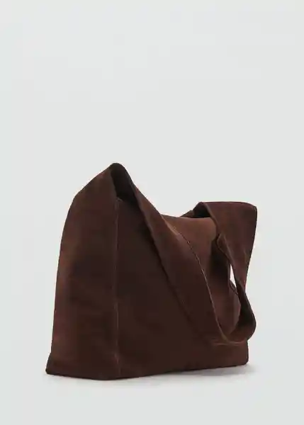 Bolso G Pirámide Chocolate Talla 99 Mujer Mango