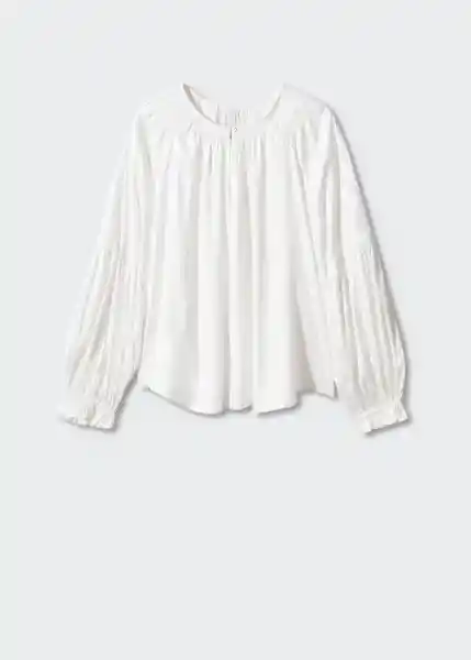 Blusa Nimes Offwhite Talla XL Mujer Mango