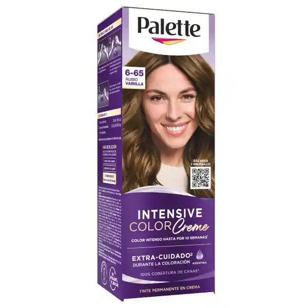 Palette Tintura Capilar Crem Tubo Rubio Vainilla 6-65