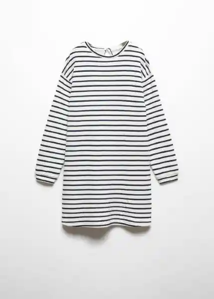 Vestido Stripes Navy Talla 14 Niña Mango