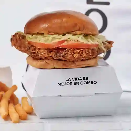 Combo chicken burger