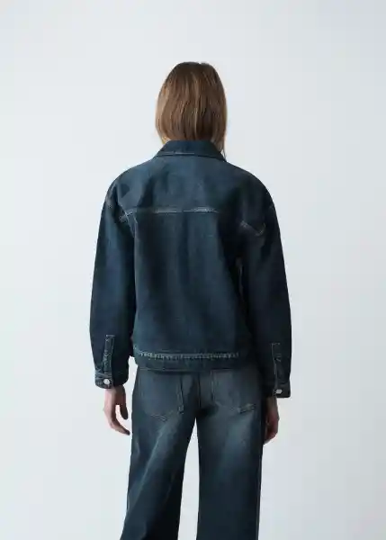 Chaqueta Mujer Sparks Azul Indigo Medio Talla L 423G370 Naf Naf