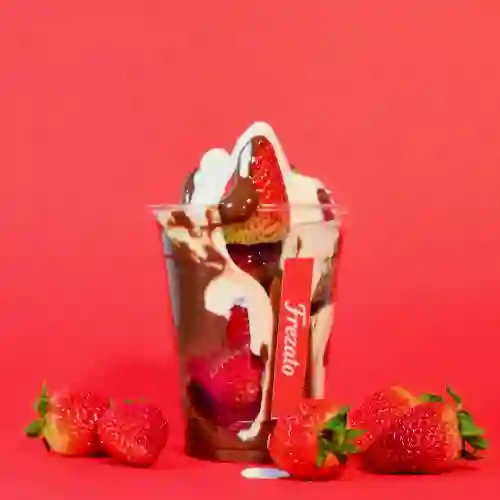 Fresas con Chocolate Negro y Blanco