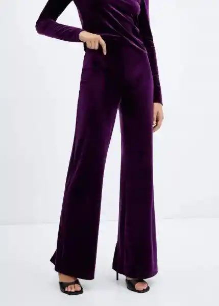 Pantalón Xenphant Morado Talla L Mujer Mango