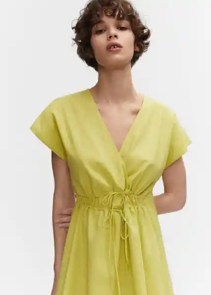 Vestido Tulipa Lima Talla L Mujer Mango