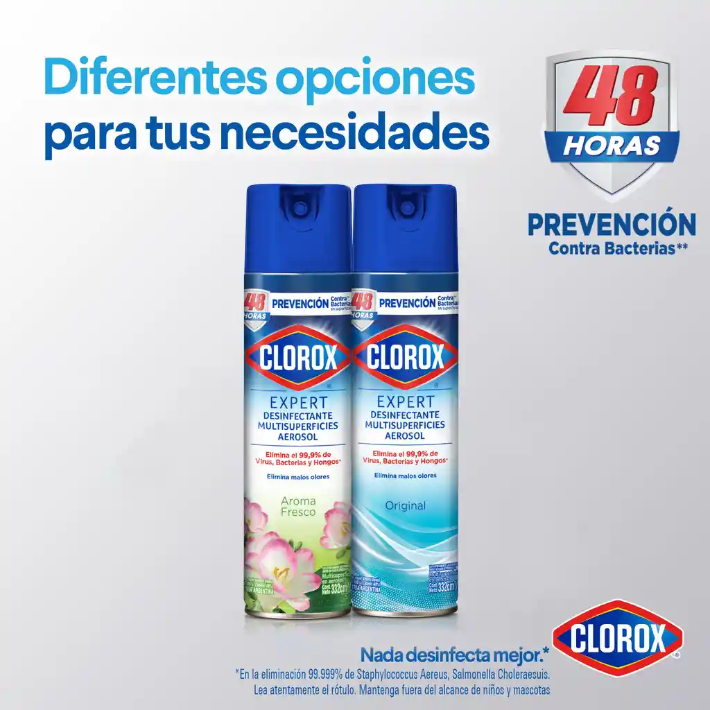 Aerosol Desinfectante Clorox Expert Fresco 332 ml