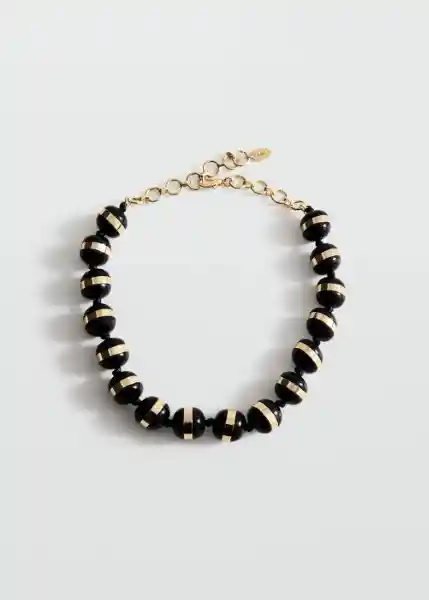 Collar Lauren Negro Talla 99 Mujer Mango