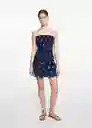 Vestido Corintov Navy Talla 20 Niñas Mango