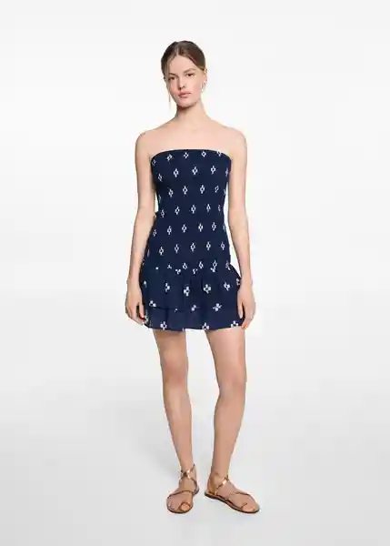 Vestido Corintov Navy Talla 20 Niñas Mango