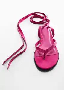 Sandalias Tordin Fucsia Talla 40 Mujer Mango