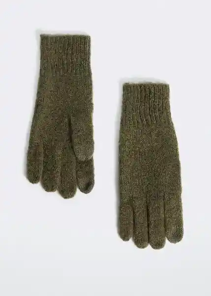 Guantes Beatriz Khaki Talla 99 Mujer Mango