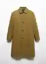 Abrigo Parka Cusa Oliva Talla S Hombre Mango