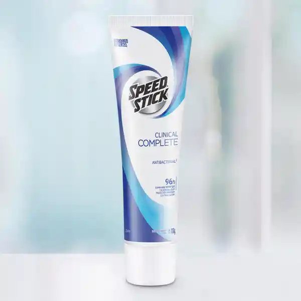 Speed Stick Desodorante Clínical Complete Antibacterial en Crema