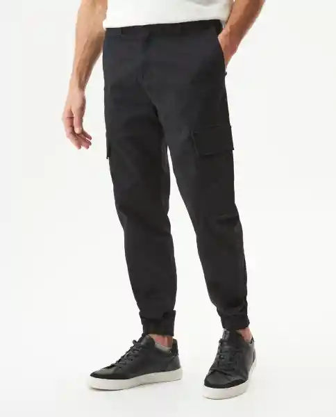 Pantalón Cargo Masculino Negro Sombrio Talla 30 Chevignon