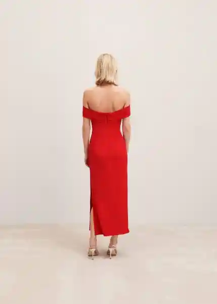 Vestido Berlin Rojo Talla L Mujer Mango