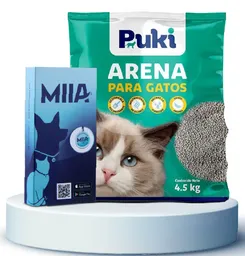 Combo Miia + Arena Para Gatos Puki