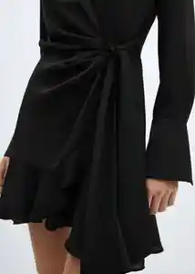 Vestido Rider Negro Talla S Mujer Mango