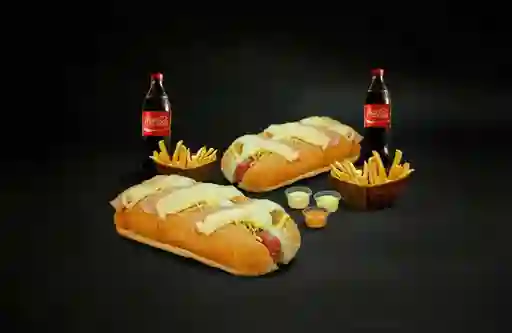 Combo Clásico para 2 Hot Dogs