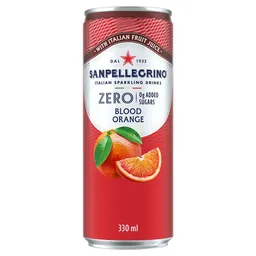 San Pellegrino Bebida Zero Naranja Roja Sin Azúcar