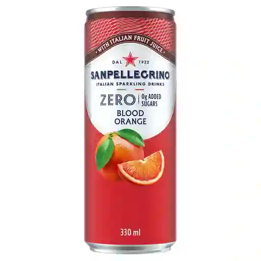 San Pellegrino Bebida Zero Naranja Roja Sin Azúcar