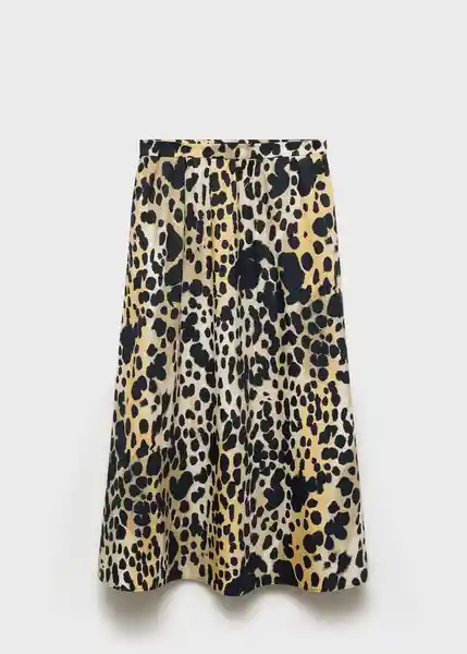 Falda Gina Negro Talla 36 Mujer Mango