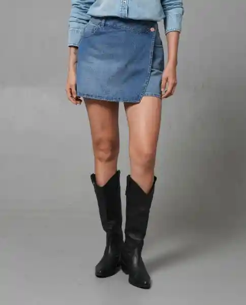 Short Mujer Azul Talla 4 253G005_AZU174021 Rifle