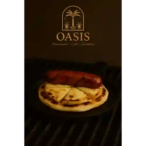 Arepa Gratinada con Chorizo