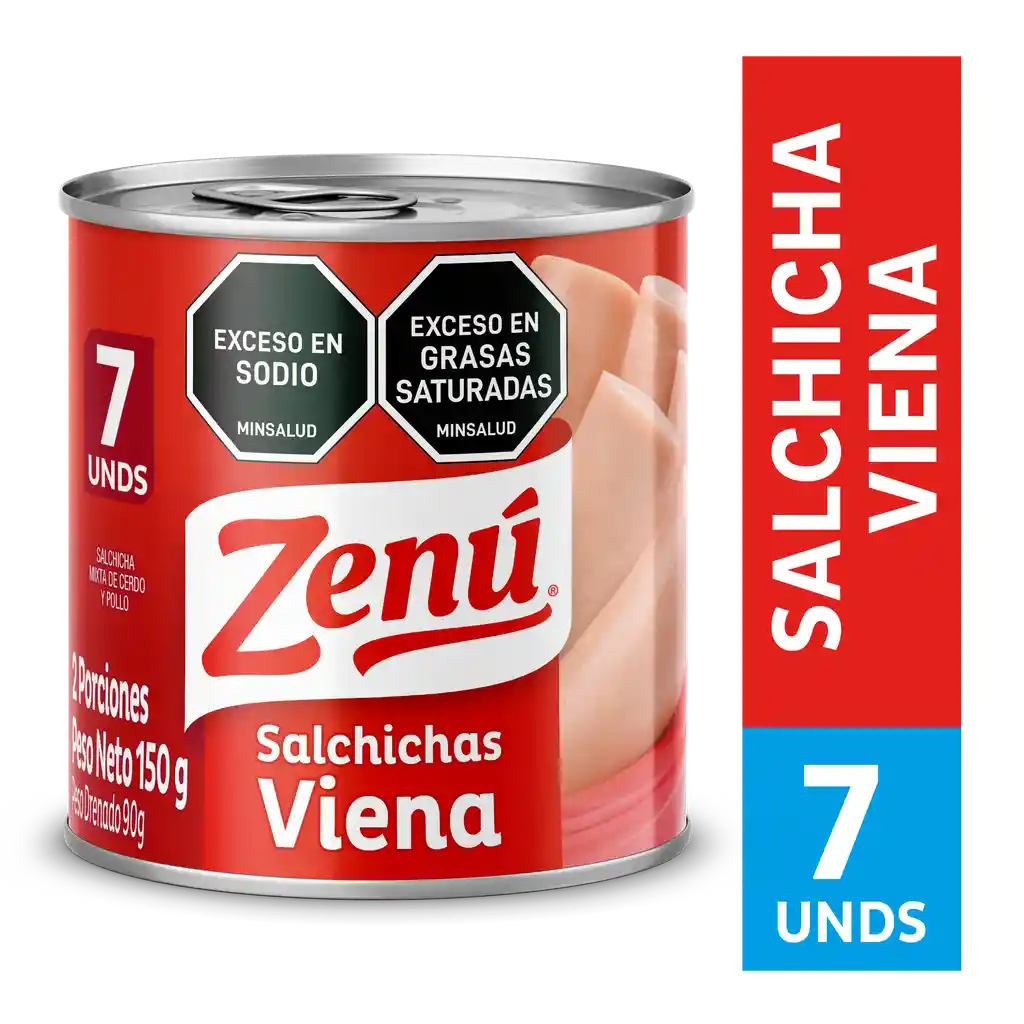 Salchicha Viena Zenú x 150 g