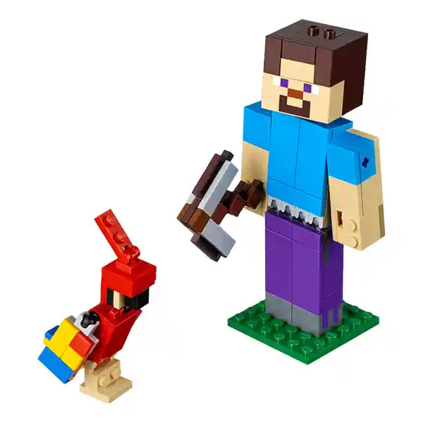 Lego Juego Licencias Mc Steve Con Loro