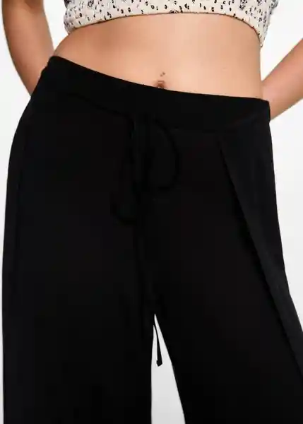 Pantalón Open Negro Talla 19 Mango