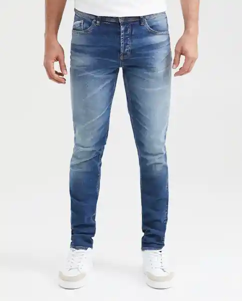 Jean 0Super Slim Rider Azul Francés Medio 34/32 Chevignon