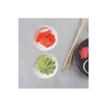 Porcion de Wasabi y Jengibre