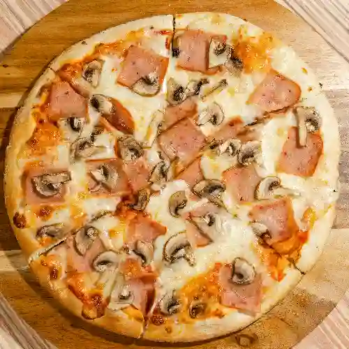 Pizza Pequeña Jamón y Champiñón