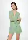 Vestido Bolero Verde Talla S Mujer Mango