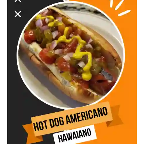 Hot Dog Americano Hawaiano