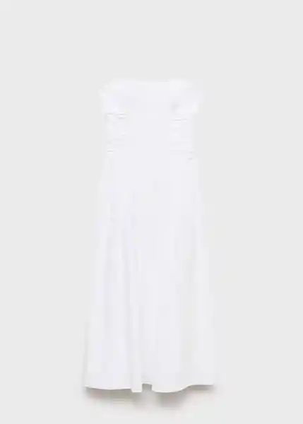 Vestido Wispa Blanco Talla M Mujer Mango