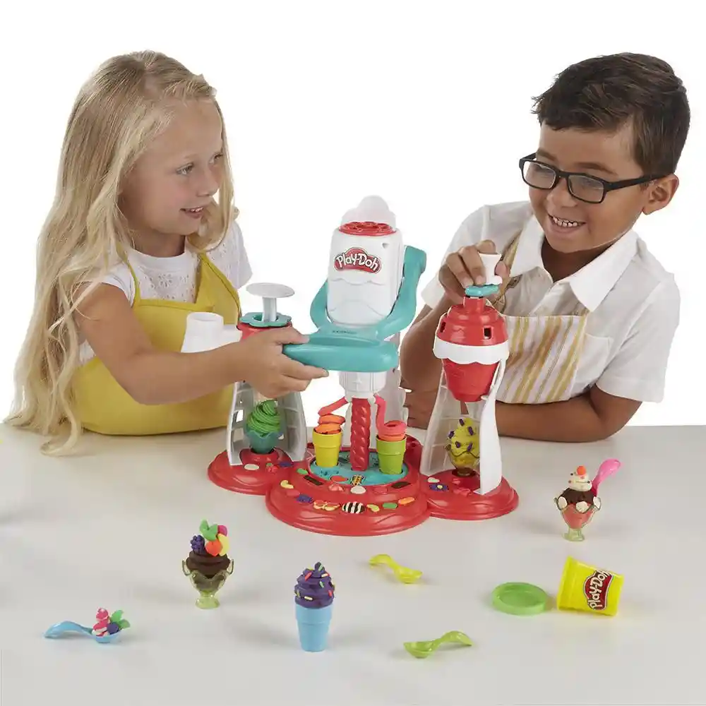 Super Play-Doh Set Para Moldear Máquina De Helados