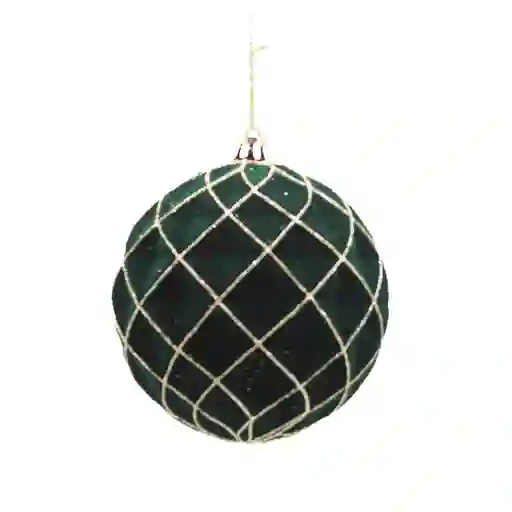 Navilandia Bola Verde Con Líneas Cuadros 10 cm