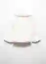 Abrigo Copito5 Crudo Talla 67 Niña Mango