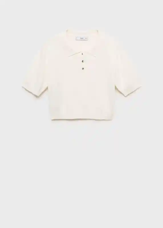 Polo Pol-h Off White Talla Xs Mujer Mango