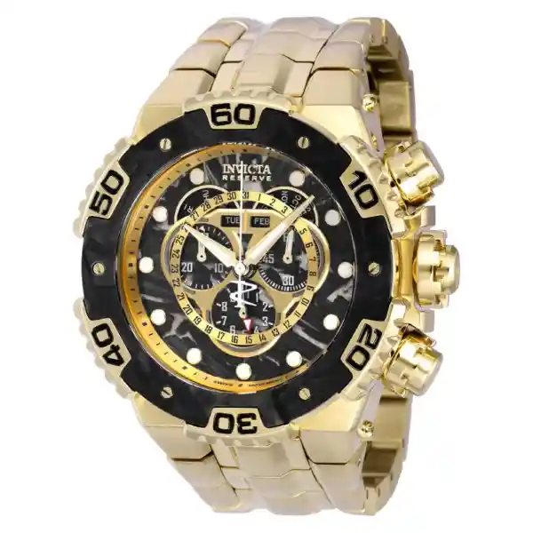 Reloj Carbón Hawk Hombre Dorado INV37267 Invicta