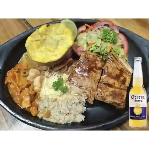 Combo Filete Mixto + Cerveza Corona