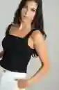 Top Escote Recto Color Negro Talla M Ragged