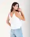 Camisa Clásica De Tiras Crudo Puro Claro Talla S Mujer Naf Naf