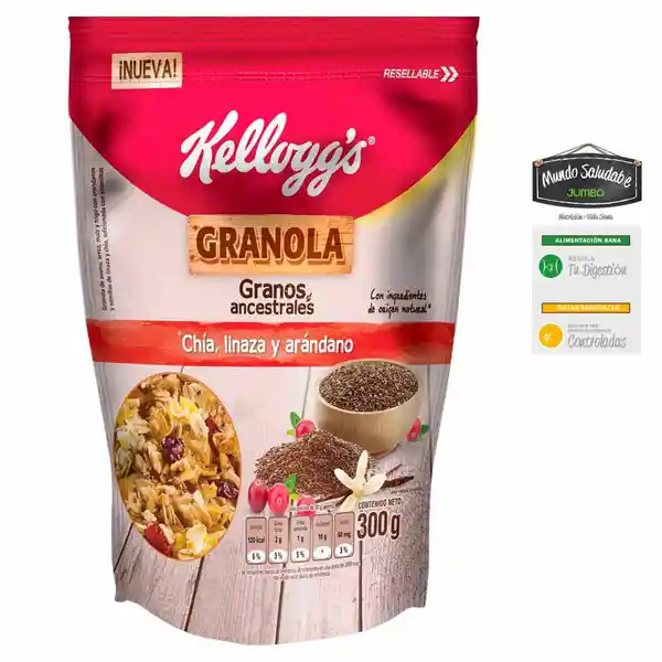 Kelloggs Granola Granos Ancestrales Arándanos Doypack