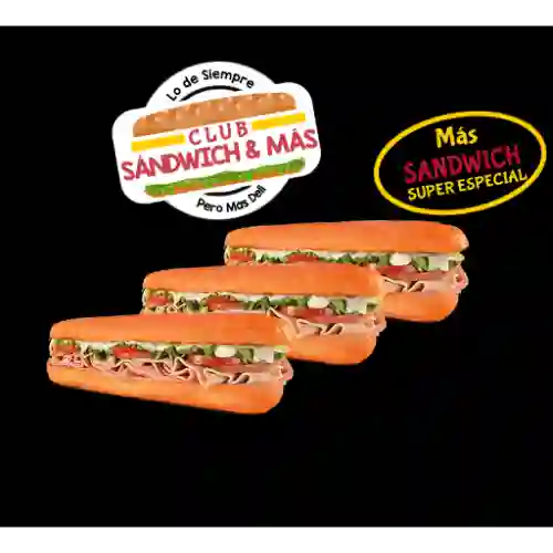 Tres Sándwich Super Especial