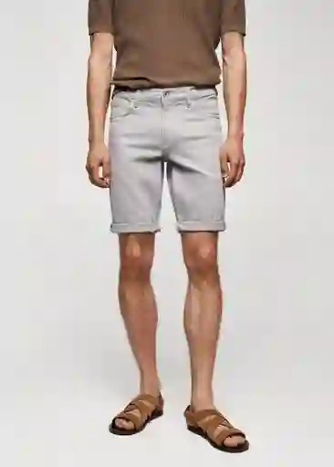 Bermuda Nepto Gris Claro Vigoré Talla 44 Hombre Mango