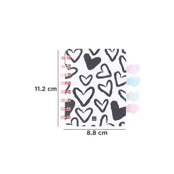 Cuaderno Argollado Serie Black & White Miniso