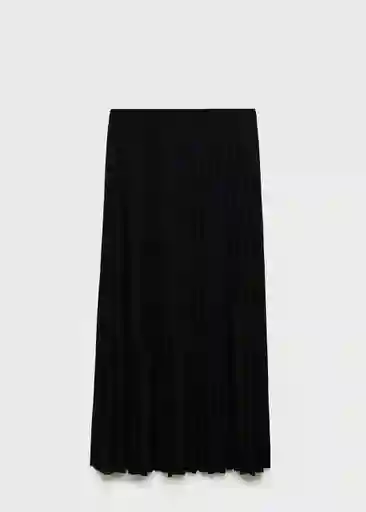 Falda Caldera Negro Talla S Mujer Mango