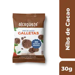 Alcaguete Galleta Nibs de Cacao sin Azúcar